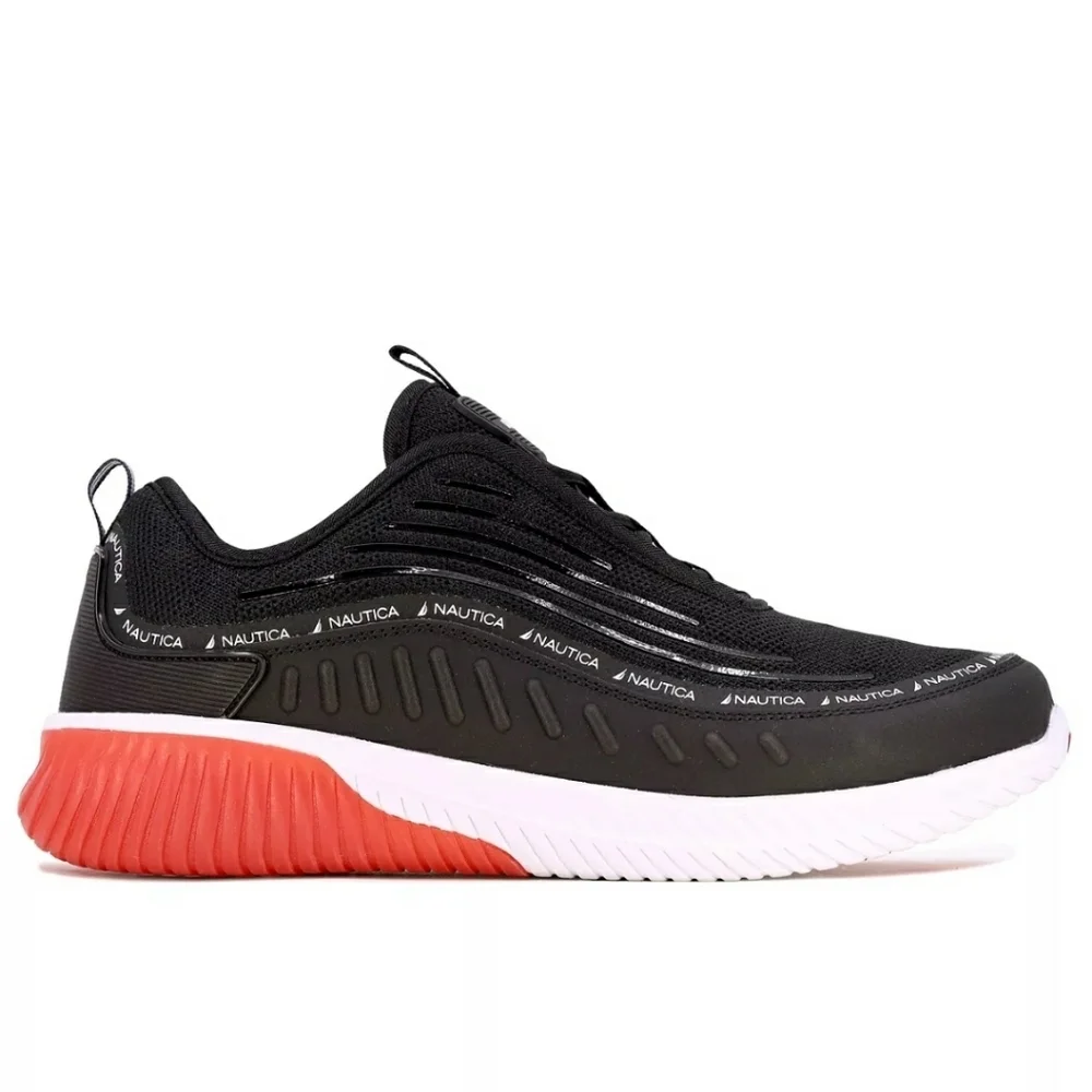 Nautica Sevier Sneaker | Men's | Black/Red | Size 9 | Sneakers | New